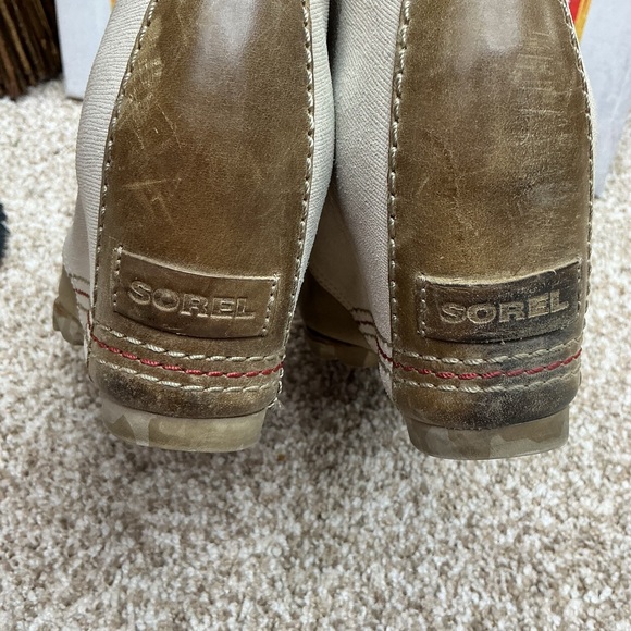 Sorel Tan and Cream Leather Boots - Picture 4 of 8
